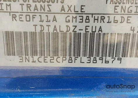 2015 Nissan Versa Note Sv z USA, uszkodzony, nr VIN 3N1CE2CP8FL389679